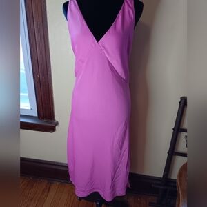 a new day Pink V-Neck Midi Slip Dress , Size M Brand A New Day